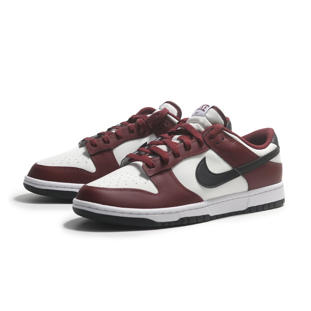 NIKE 耐吉  休閒鞋 DUNK LOW 酒紅白湮 黑勾 復古 男 FZ4616-600