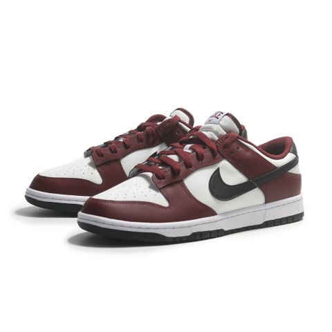 NIKE 耐吉 休閒鞋 DUNK LOW 酒紅白湮 黑勾 復古 男 FZ4616-600