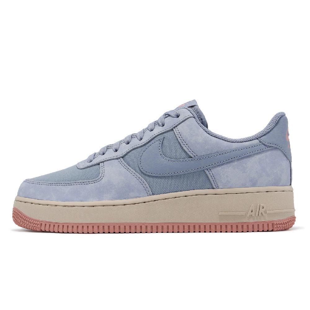 Nike 耐吉休閒鞋Air Force 1 Low LX Ashen Slate 男鞋藍米白皮革AF1