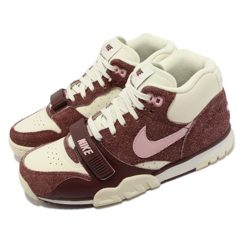 NIKE 耐吉 休閒鞋 Air Trainer 1 男鞋 米白 可可棕 經典 中筒 復古 情人節 DM0522-201