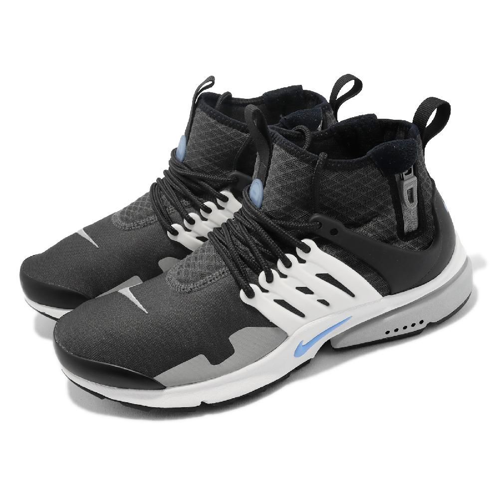 NIKE 耐吉   休閒鞋 Air Presto Mid Utility 男鞋 黑 高筒 襪套式 支撐 經典  DC8751-002