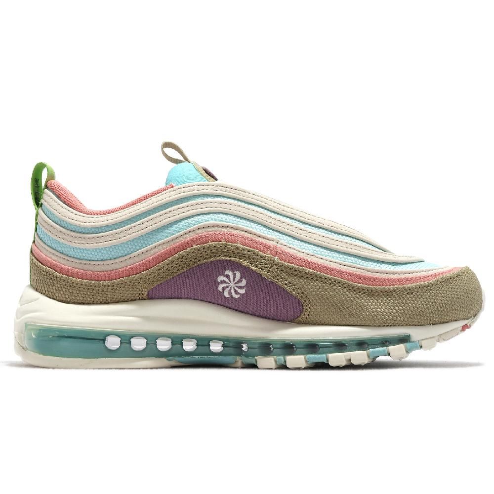 NIKE 耐吉  休閒鞋 Air Max 97 SE 男鞋 薄荷綠 金棕 子彈 經典 Sun Club 氣墊 DM8588-400