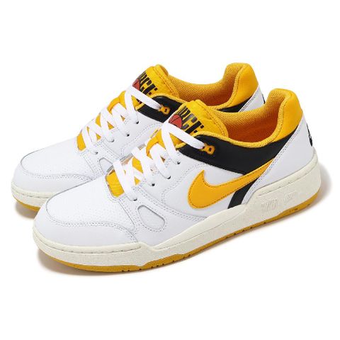 NIKE 耐吉 休閒鞋 Full Force Low 男鞋 白 橘黃 低筒 FB1362-103