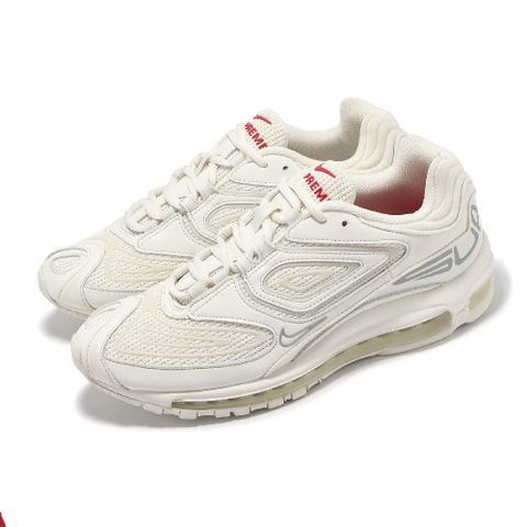 Nike 耐吉 x Supreme 休閒鞋 Air Max 98 TL SP 男鞋 白 銀 聯名款 大氣墊 經典 DR1033-100