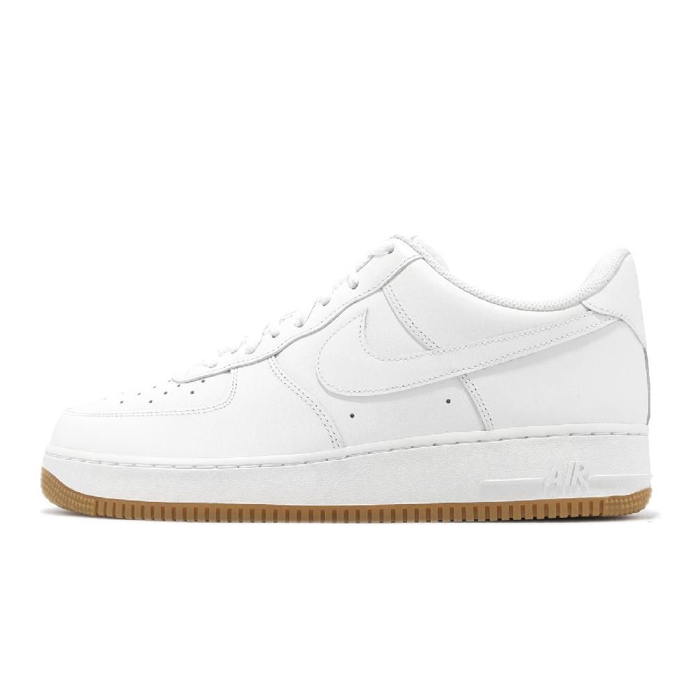 NIKE 耐吉  休閒鞋 Air Force 1 07 男鞋 白 膠底 經典 AF1 皮革 小白鞋 基本款 DJ2739-100