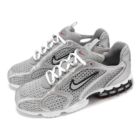 NIKE 耐吉 休閒鞋 Air Zoom Spiridon Cage 2 男鞋 銀灰 Metallic Silver CJ1288-001