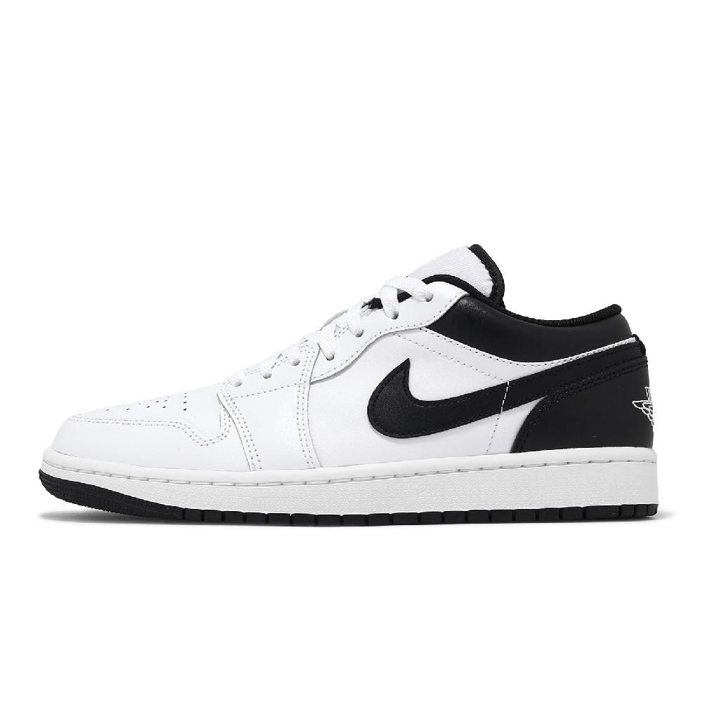 NIKE 耐吉   Air Jordan 1 Low 反轉熊貓 白 黑 AJ1 休閒鞋 一代 低筒 男鞋 553558-132