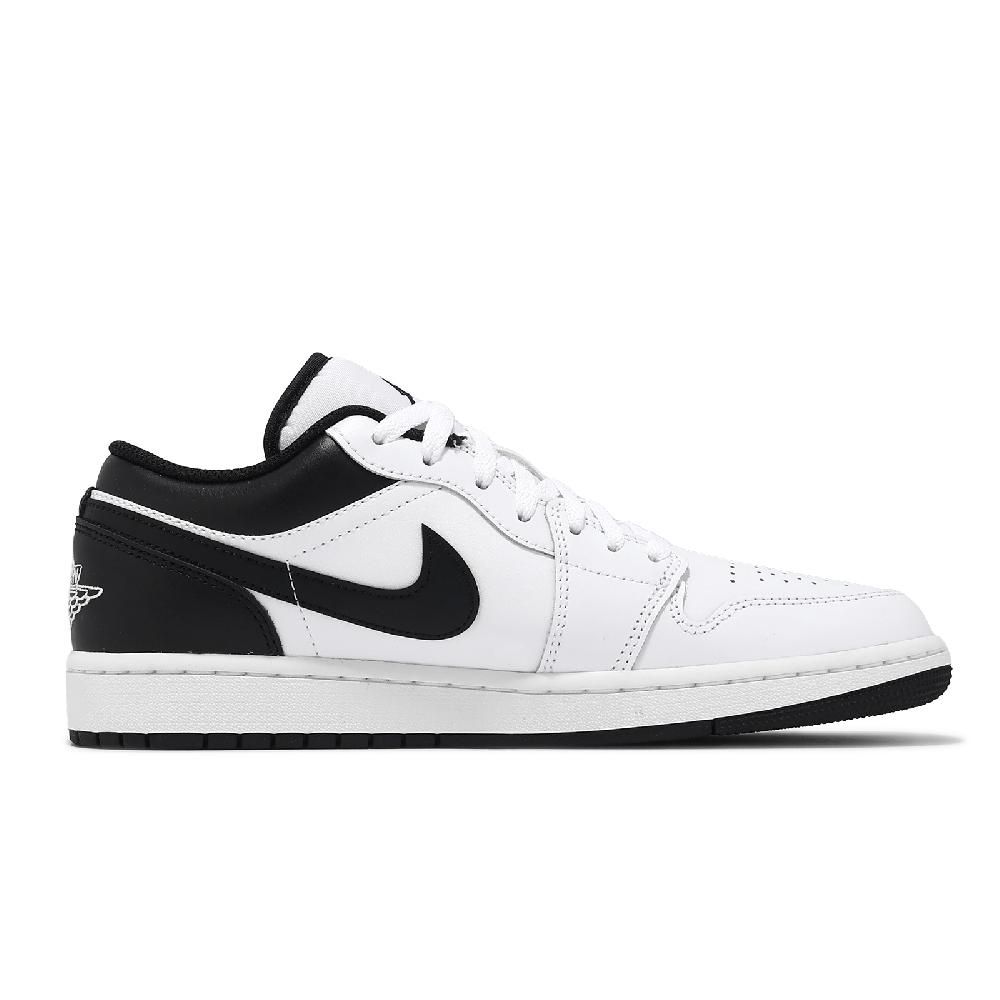 NIKE 耐吉   Air Jordan 1 Low 反轉熊貓 白 黑 AJ1 休閒鞋 一代 低筒 男鞋 553558-132