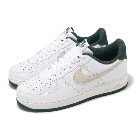 NIKE 耐吉 休閒鞋 Air Force 1 07 LV8 COB 男鞋 白 綠 麂皮 AF1 復古 HF1939-100