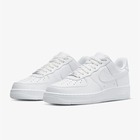 NIKE 耐吉 休閒鞋 Air Force 1 07 男 經典 基本款 小白鞋 皮革 百搭款 全白 CW2288-111