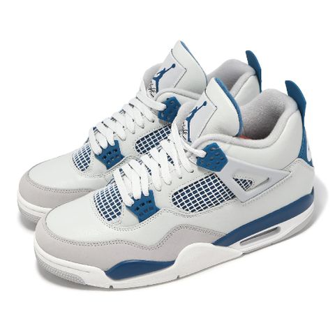 Nike 耐吉 休閒鞋 Air Jordan 4 Retro Industrial Blue 男鞋 軍藍 4代 FV5029-141