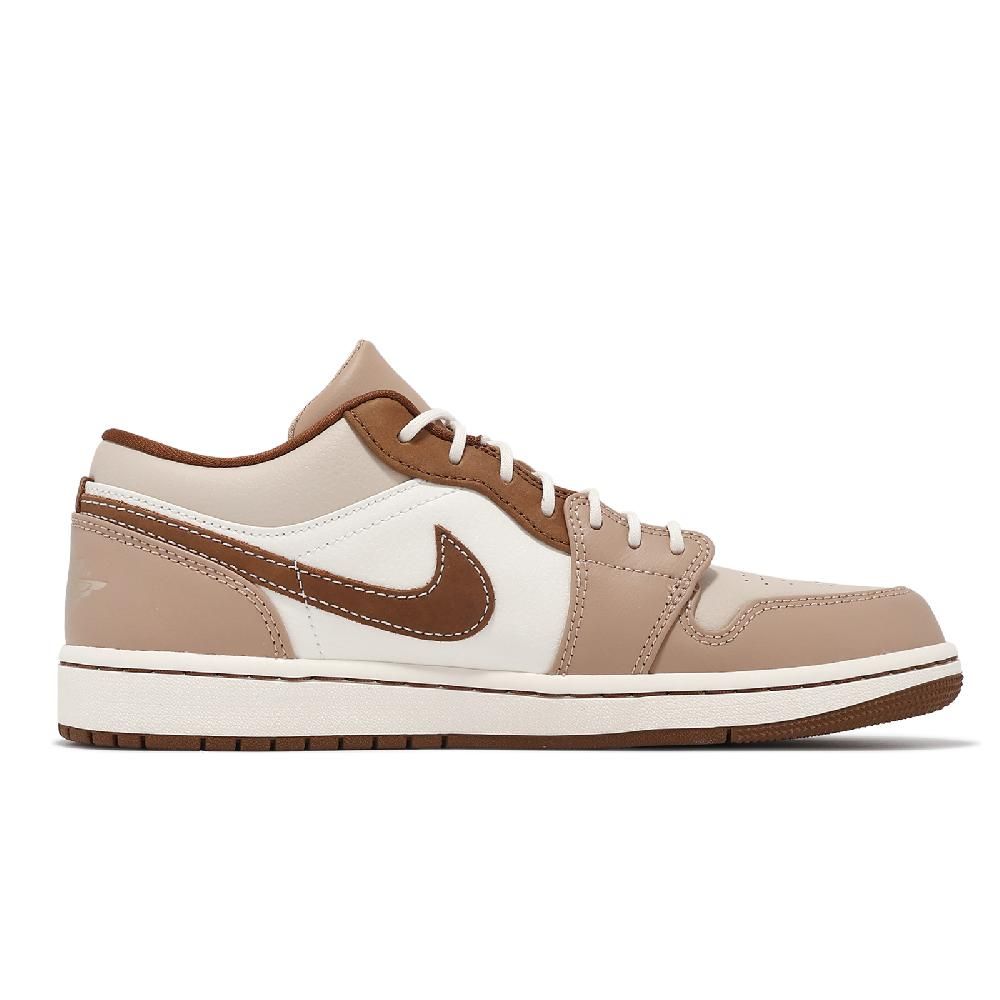 NIKE 耐吉   休閒鞋 Air Jordan 1 Low SE 男鞋 女鞋 棕 白 Tan Brown AJ1 皮革 HF5753-221