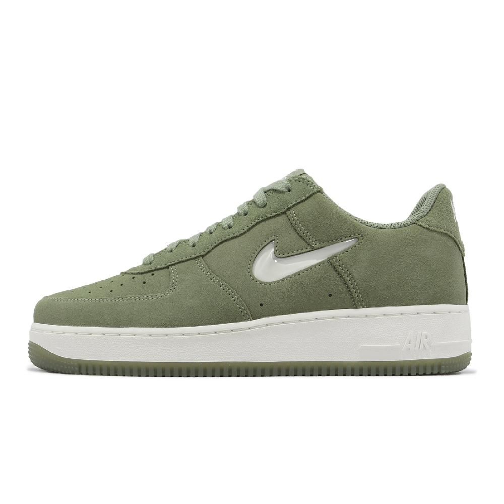 NIKE 耐吉   休閒鞋 Air Force 1 Low Retro 男鞋 綠 白 麂皮 附牙刷 AF1 DV0785-300