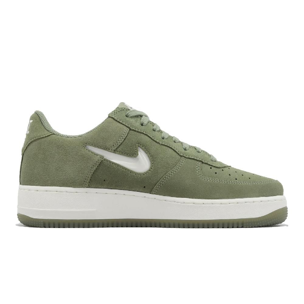 NIKE 耐吉   休閒鞋 Air Force 1 Low Retro 男鞋 綠 白 麂皮 附牙刷 AF1 DV0785-300