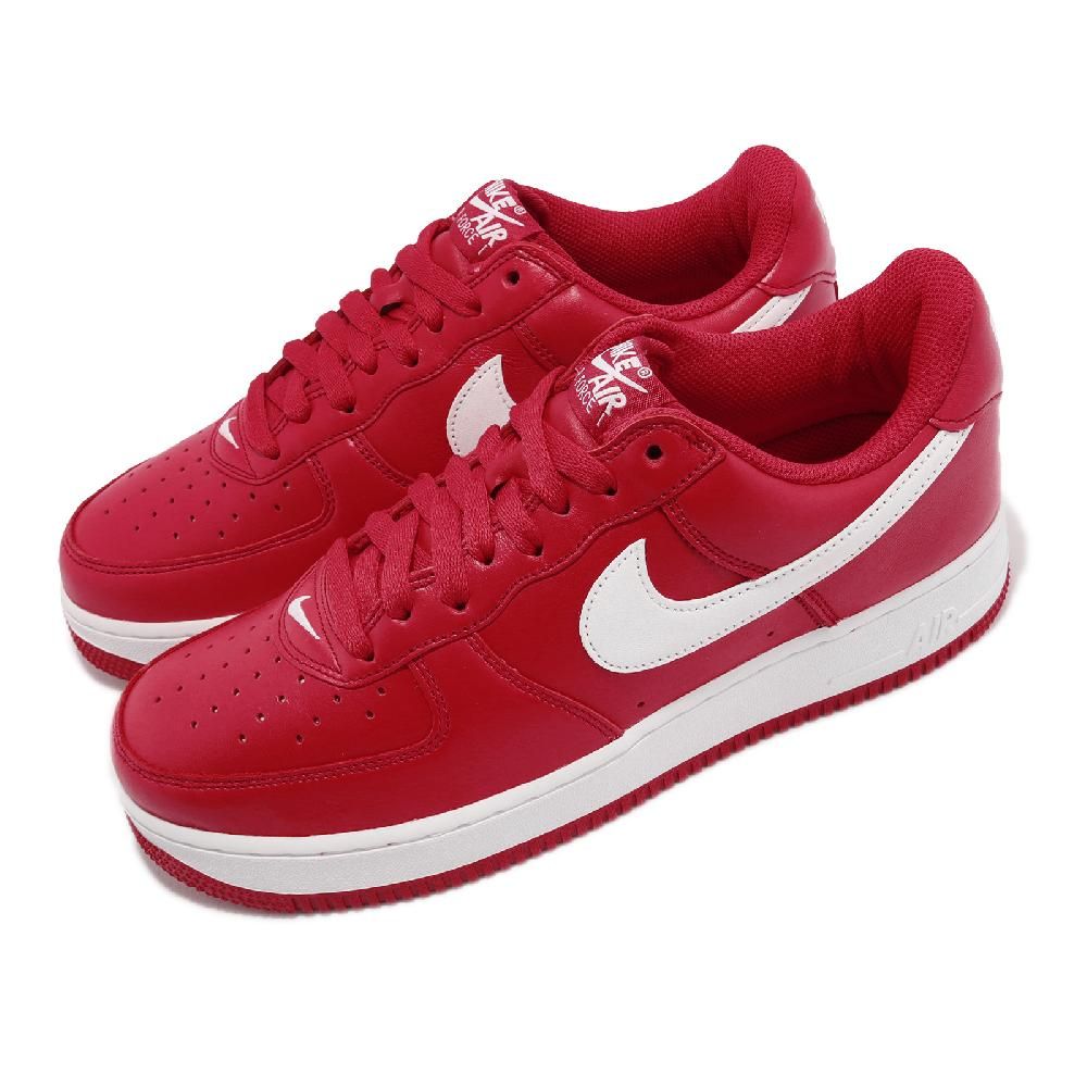 NIKE 耐吉   休閒鞋 Air Force 1 Low 07 Retro QS 男鞋 紅 白 AF1  FD7039-600