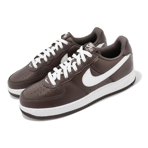 NIKE 耐吉 休閒鞋 Air Force 1 Low Retro QS 巧克力色 咖啡 男鞋 AF1 皮革 FD7039-200