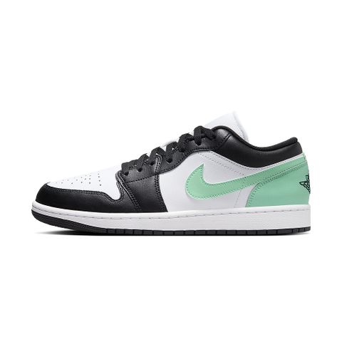 NIKE 耐吉 Air Jordan 1 Low Green Glow 男 黑白綠 AJ1 喬丹 休閒鞋 553558-131