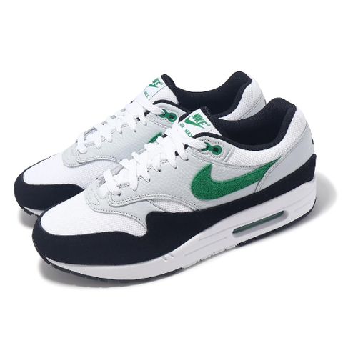 NIKE 耐吉 休閒鞋 Air Max 1 男鞋 女鞋 黑 綠 氣墊 復古 運動鞋 FN6952-100