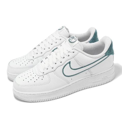 NIKE 耐吉 休閒鞋 Air Force 1 07 LV8 白 綠 男鞋 AF1 綠滾邊 經典 百搭 FN8349-100