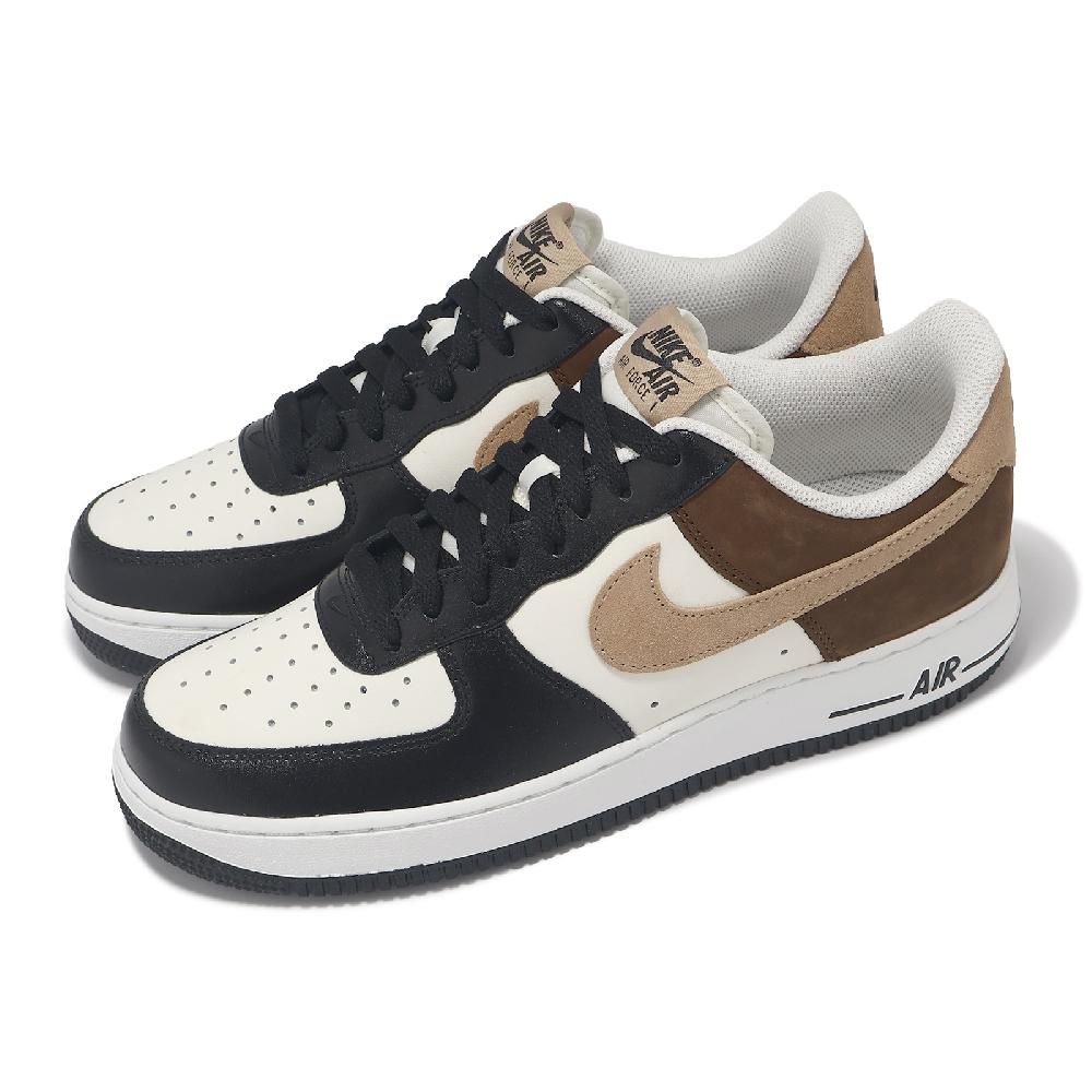 NIKE 耐吉   休閒鞋 Air Force 1 07 男鞋 棕 黑 Mocha 皮革 經典 AF1 FB3355-200