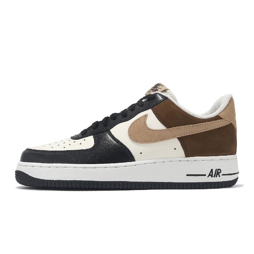 NIKE 耐吉   休閒鞋 Air Force 1 07 男鞋 棕 黑 Mocha 皮革 經典 AF1 FB3355-200