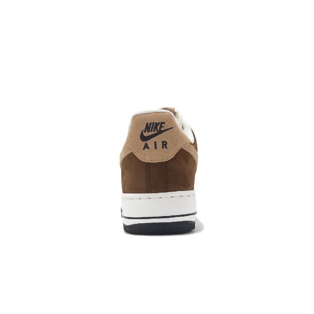 NIKE 耐吉   休閒鞋 Air Force 1 07 男鞋 棕 黑 Mocha 皮革 經典 AF1 FB3355-200