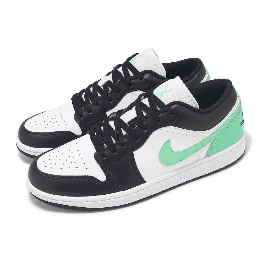 Nike 耐吉 休閒鞋 Air Jordan 1 Low Green Glow 男鞋 黑 蒂芬妮綠 Aj1 一代 553558 131 Pchome 24h購物