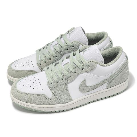 NIKE 耐吉 休閒鞋 Air Jordan 1 Low SE 男鞋 淡綠 AJ1 麂皮 喬丹 一代 FN5214-131