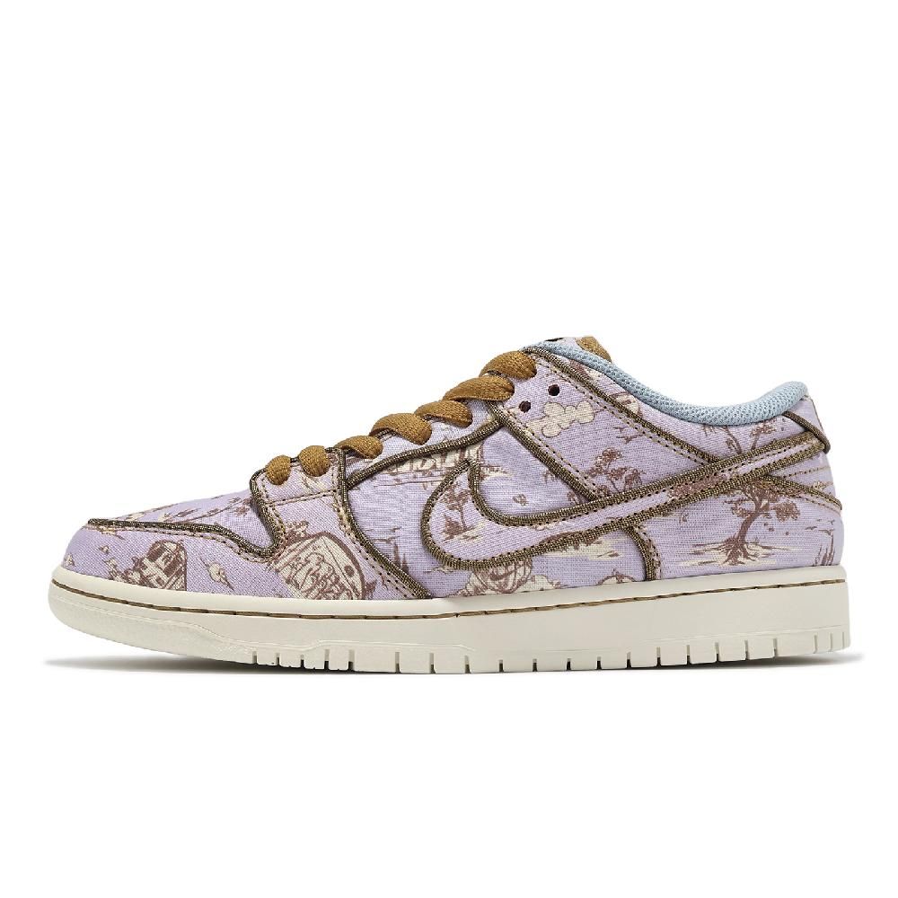 NIKE 耐吉   休閒鞋 SB Dunk Low 男鞋 女鞋 紫 米白 Toile 帆布 撕撕樂 情侶鞋 FN5880-001