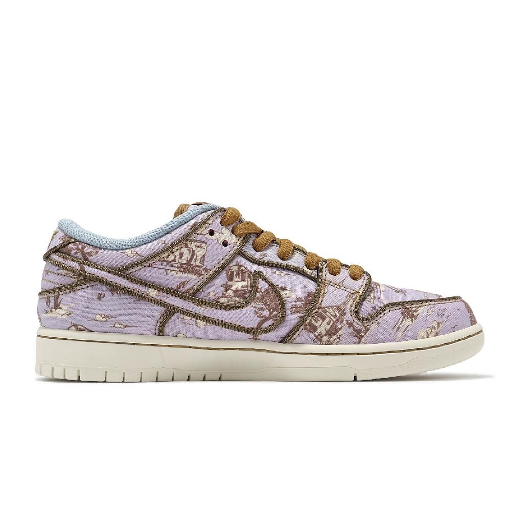 NIKE 耐吉   休閒鞋 SB Dunk Low 男鞋 女鞋 紫 米白 Toile 帆布 撕撕樂 情侶鞋 FN5880-001