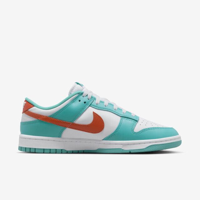 NIKE 耐吉  Dunk Low Retro DV0833-102 男 休閒鞋 運動 復古 低筒 邁阿密海豚 湖水綠 橘紅