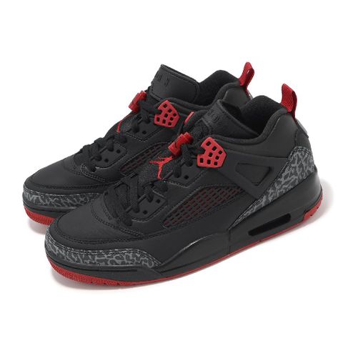 NIKE 耐吉 休閒鞋 Jordan Spizike Low Bred 黑 紅 男鞋 爆裂紋 Spike Lee FQ1759-006