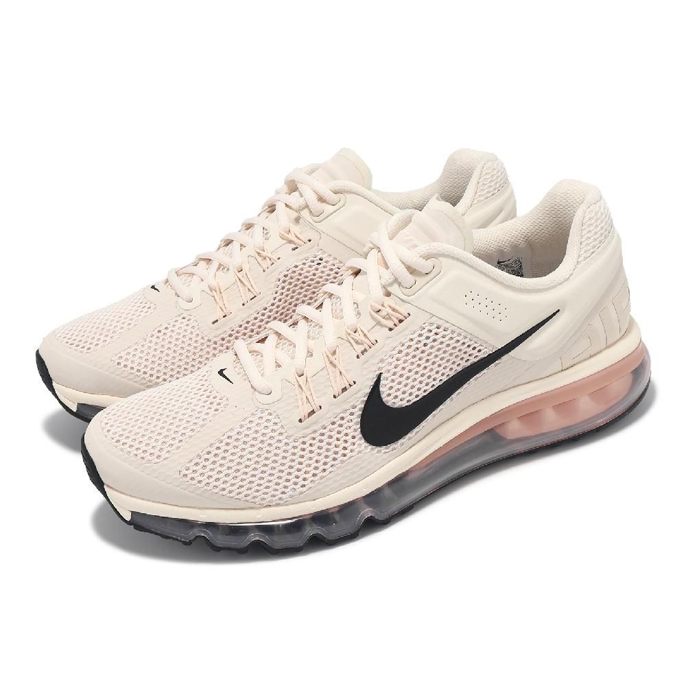 NIKE 耐吉   休閒鞋 Air Max 2013 男鞋 米白 粉 氣墊 緩衝 厚底 運動鞋 HF3660-100