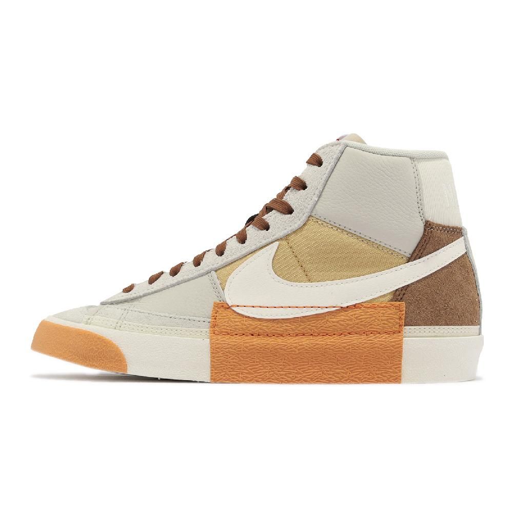 NIKE 耐吉   休閒鞋 Blazer Mid 77 Pro Club 男鞋 灰 棕 麂皮 拼接 中筒 DQ7673-001