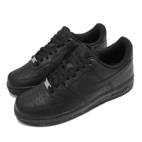 NIKE 耐吉 休閒鞋 Air Force 1 07 男鞋 黑 全黑 AF1 基本款 CW2288-001