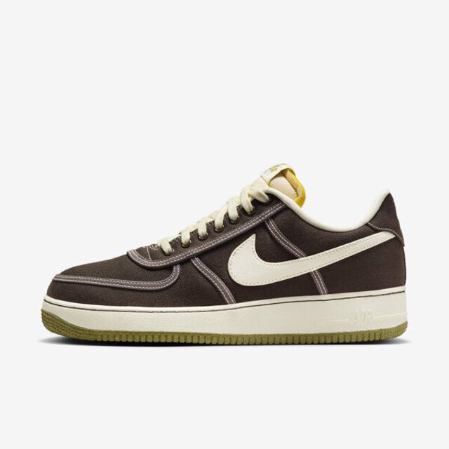 NIKE 耐吉  Air Force 1 '07 PRM CI9349-201 男 休閒鞋 運動 經典 AF1 帆布 咖啡