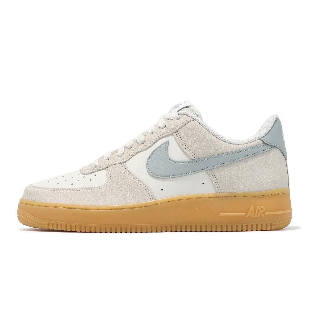 NIKE 耐吉   休閒鞋 Air Force 1 07 LV8 男鞋 女鞋 米白 灰 膠底 AF1 情侶鞋 FQ8714-002