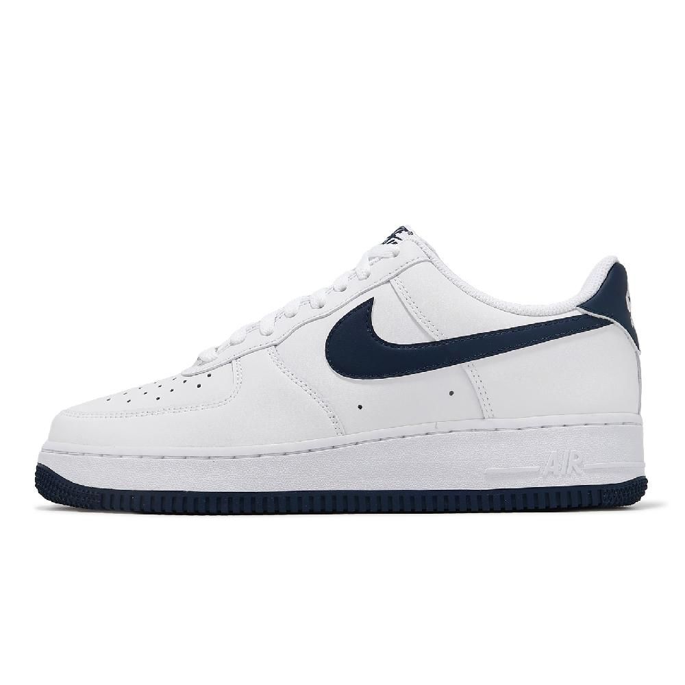 NIKE 耐吉   休閒鞋 Air Force 1 07 男鞋 女鞋 白 海軍藍 AF1 百搭 經典 FJ4146-104