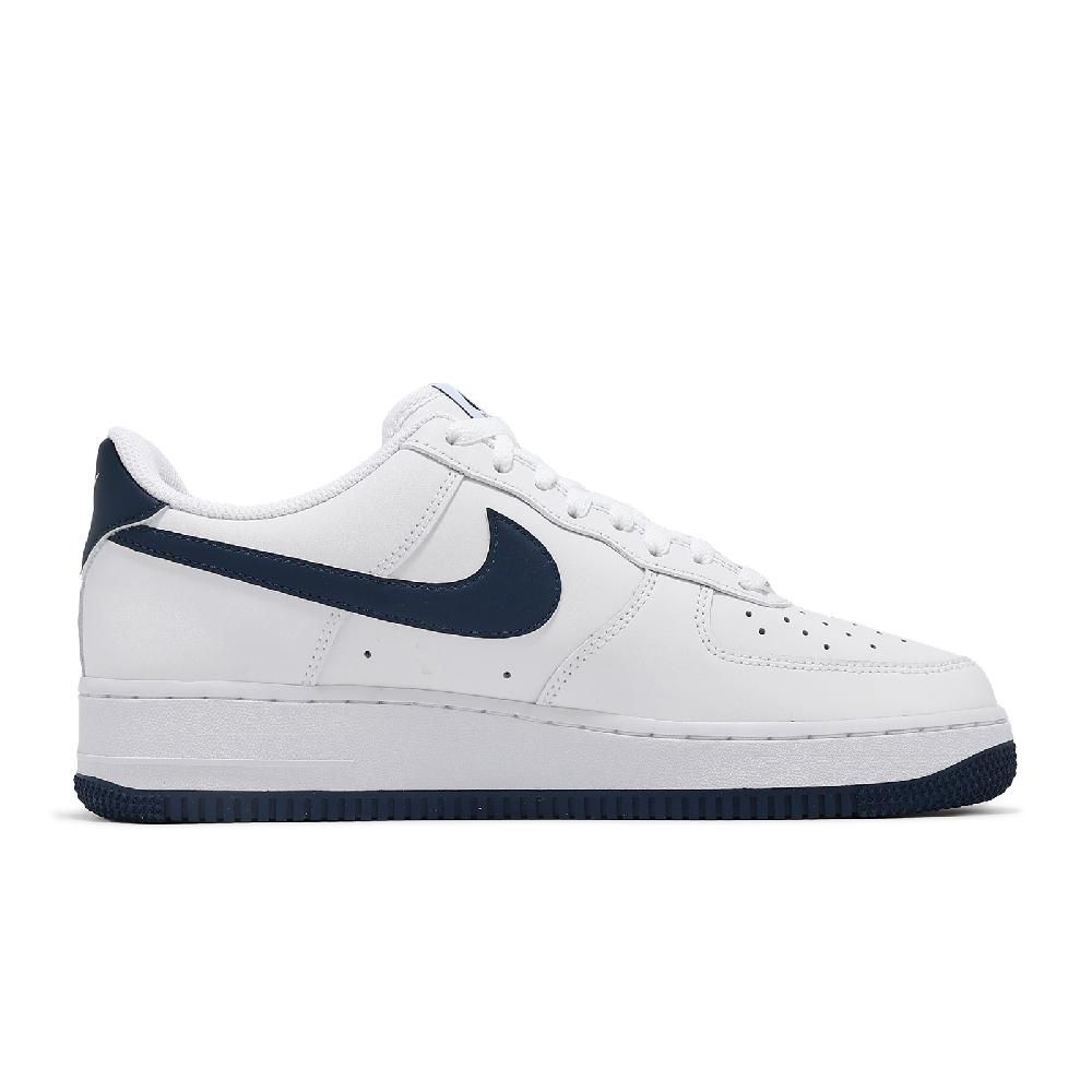 NIKE 耐吉   休閒鞋 Air Force 1 07 男鞋 女鞋 白 海軍藍 AF1 百搭 經典 FJ4146-104