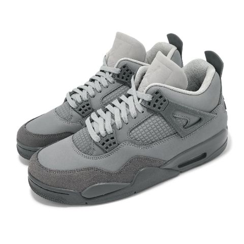 NIKE 耐吉 休閒鞋 Air Jordan 4 Retro Wet Cement 灰 男鞋 4代 喬丹 FQ7928-001