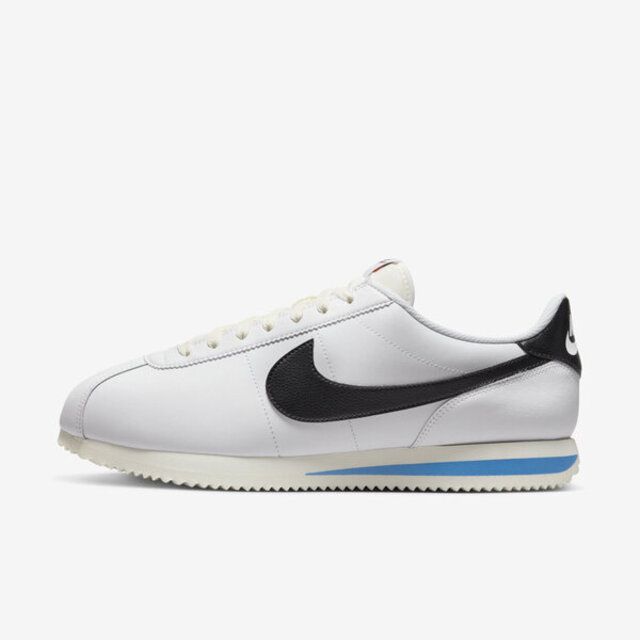 NIKE 耐吉  Cortez DM4044-100 男女 休閒鞋 運動 經典 復古 阿甘鞋 奶油中底 皮革 穿搭 白 藍