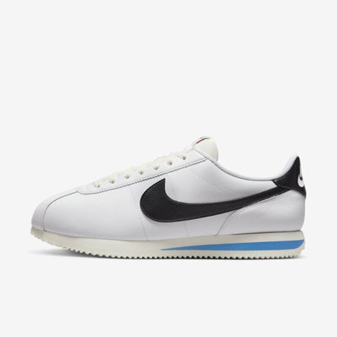 NIKE 耐吉 Cortez DM4044-100 男女 休閒鞋 運動 經典 復古 阿甘鞋 奶油中底 皮革 穿搭 白 藍