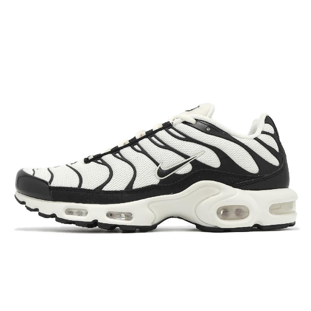 NIKE 耐吉   休閒鞋 Air Max Plus Ess+ 男鞋 女鞋 白 黑 氣墊 緩衝 復古 情侶鞋 FV6264-001