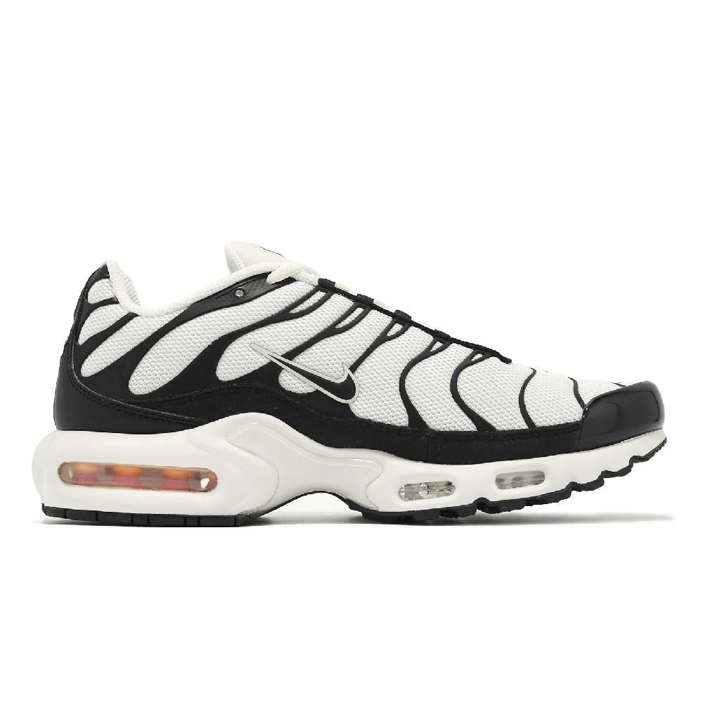 NIKE 耐吉   休閒鞋 Air Max Plus Ess+ 男鞋 女鞋 白 黑 氣墊 緩衝 復古 情侶鞋 FV6264-001