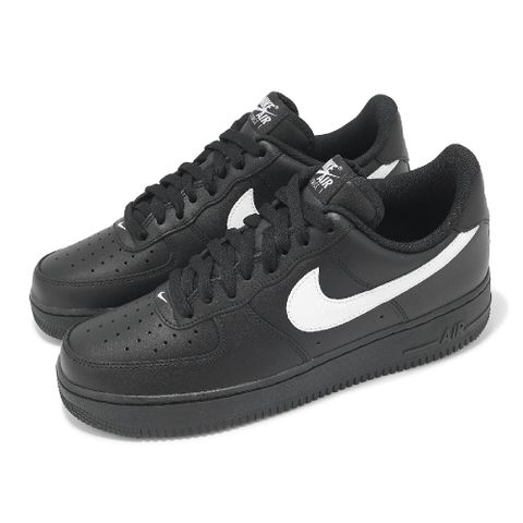 NIKE 耐吉 休閒鞋 Air Force 1 07 男鞋 女鞋 黑 白 AF1 經典 情侶鞋 FZ0627-010