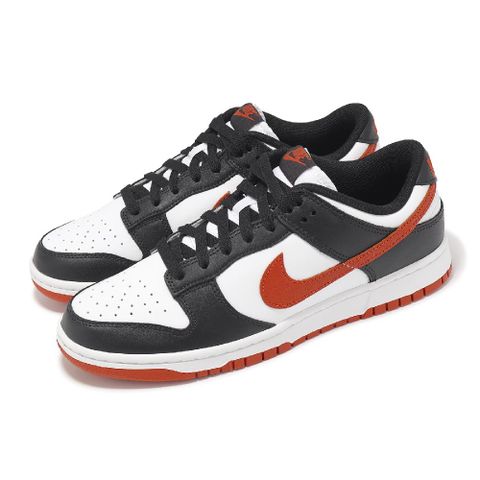 NIKE 耐吉 休閒鞋 Dunk Low Retro 男鞋 女鞋 白 黑 紅 低筒 經典 情侶鞋 DV0833-108