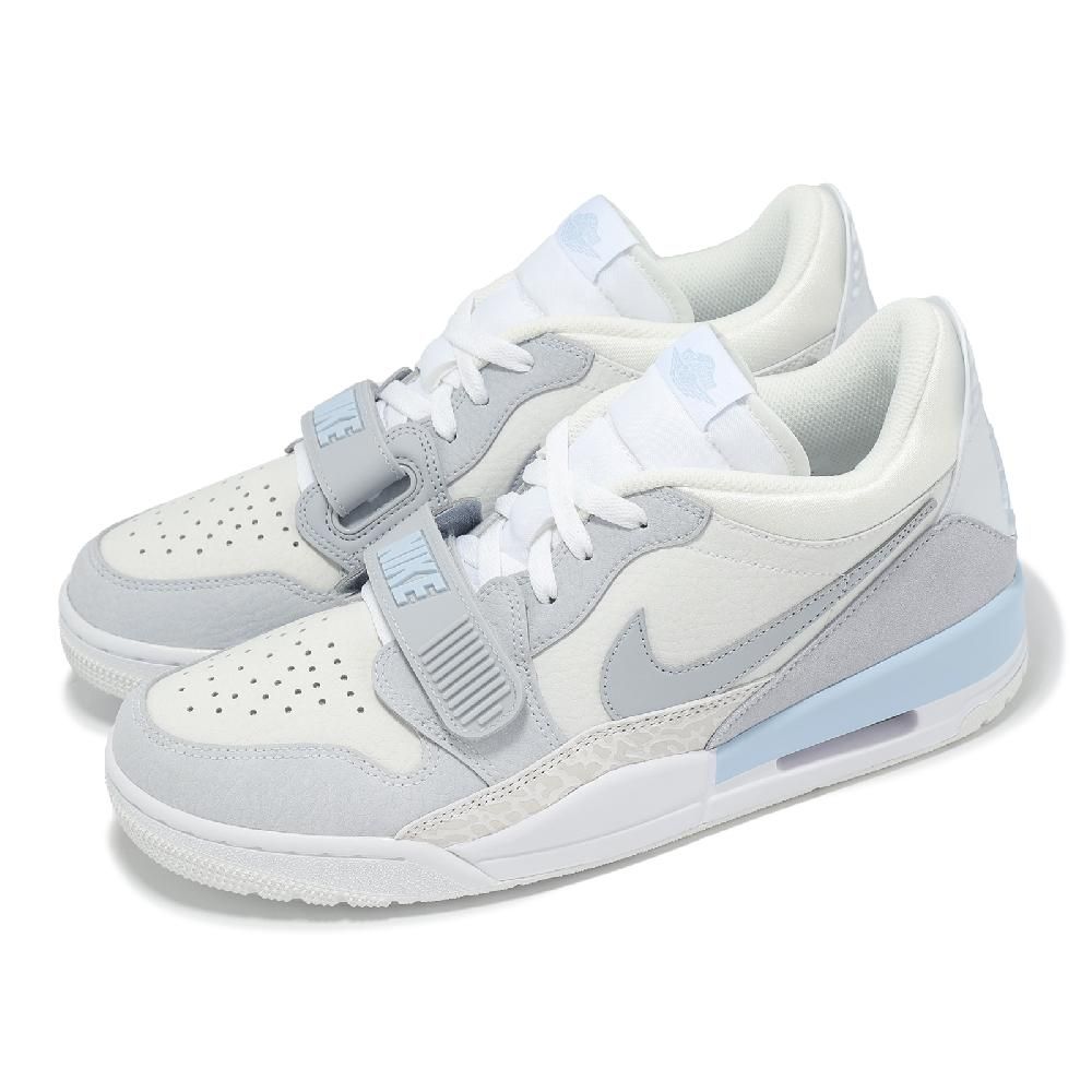 NIKE 耐吉 Nike 耐吉 休閒鞋 Air Jordan Legacy 312 Low 男鞋 白 灰 寶寶藍 低筒 魔鬼氈 HQ1190-101