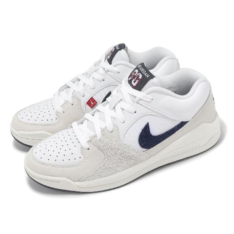 NIKE 耐吉 Nike 耐吉 休閒鞋 Jordan Stadium 90 男鞋 米白 深藍 復古 喬丹 DX4397-146