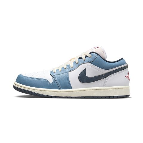 NIKE 耐吉 Nike Air Jordan 1 Low SE 男 藍紅 皮革 AJ1 喬丹 運動 低筒 休閒鞋 HM3711-144