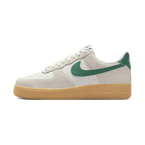 NIKE 耐吉 Nike Air Force 1'07 LV8 男 米白綠 膠底 運動 麂皮 AF1 休閒鞋 FQ8714-001